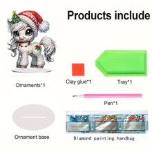 Load image into Gallery viewer, Christmas Table Top Diamond Painting Ornament Kits for Home Office Desktop Decor