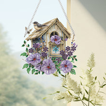 Load image into Gallery viewer, Acrylic Diamond Painting Hanging Pendant Rhinestone Diamond Art Window Pendants