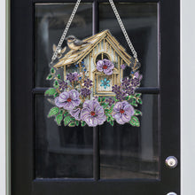 Load image into Gallery viewer, Acrylic Diamond Painting Hanging Pendant Rhinestone Diamond Art Window Pendants