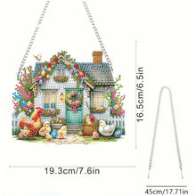 Load image into Gallery viewer, Acrylic Diamond Painting Hanging Pendant Rhinestone Diamond Art Window Pendants