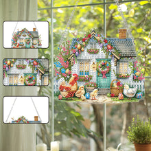 Load image into Gallery viewer, Acrylic Diamond Painting Hanging Pendant Rhinestone Diamond Art Window Pendants