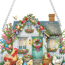 Load image into Gallery viewer, Acrylic Diamond Painting Hanging Pendant Rhinestone Diamond Art Window Pendants