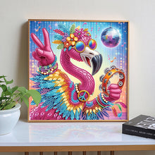 Load image into Gallery viewer, Diamond Painting - Partial Special Shaped - Funny flamingo (30*30CM)