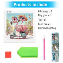 Load image into Gallery viewer, Diamond Painting - Partial Special Shaped - Funny flamingo (30*30CM)