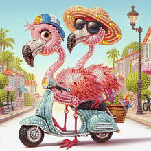 Load image into Gallery viewer, Diamond Painting - Partial Special Shaped - Funny flamingo (30*30CM)