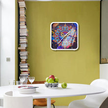 Load image into Gallery viewer, Christmas Special Shape DIY Crystal Diamond Clock Diamond Art Clock Pendants Kit