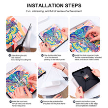 Load image into Gallery viewer, Christmas Special Shape DIY Crystal Diamond Clock Diamond Art Clock Pendants Kit