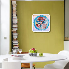 Load image into Gallery viewer, Christmas Special Shape DIY Crystal Diamond Clock Diamond Art Clock Pendants Kit