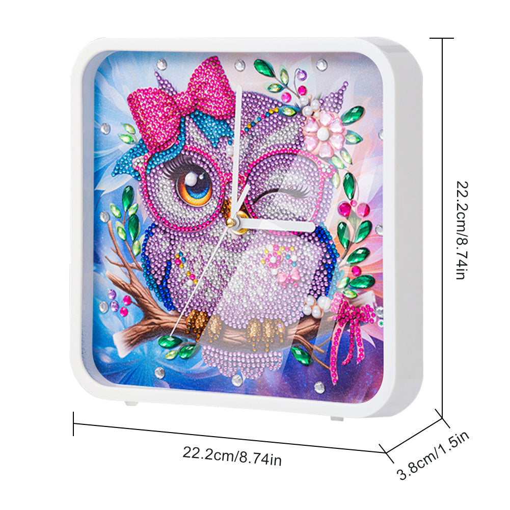 Christmas Special Shape DIY Crystal Diamond Clock Diamond Art Clock Pendants Kit