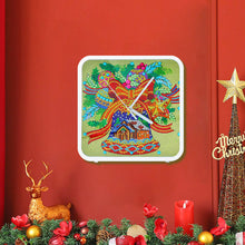 Load image into Gallery viewer, Christmas Special Shape DIY Crystal Diamond Clock Diamond Art Clock Pendants Kit