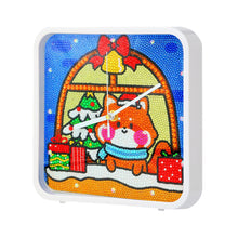 Load image into Gallery viewer, Christmas Special Shape DIY Crystal Diamond Clock Diamond Art Clock Pendants Kit