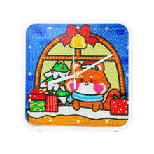 Load image into Gallery viewer, Christmas Special Shape DIY Crystal Diamond Clock Diamond Art Clock Pendants Kit