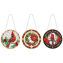 Load image into Gallery viewer, Snowflake Diamond Painting Hanging Pendant 5D DIY Diamond Painting Dots Pendant