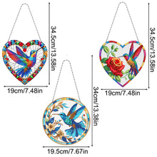 Load image into Gallery viewer, Snowflake Diamond Painting Hanging Pendant 5D DIY Diamond Painting Dots Pendant