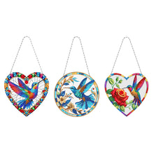 Load image into Gallery viewer, Snowflake Diamond Painting Hanging Pendant 5D DIY Diamond Painting Dots Pendant