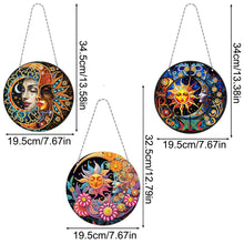 Load image into Gallery viewer, Snowflake Diamond Painting Hanging Pendant 5D DIY Diamond Painting Dots Pendant