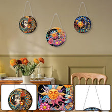 Load image into Gallery viewer, Snowflake Diamond Painting Hanging Pendant 5D DIY Diamond Painting Dots Pendant