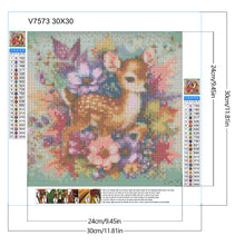 Load image into Gallery viewer, Diamond Painting - Full Round - Elk and maple leaf bouquet (30*30CM)