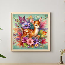 Load image into Gallery viewer, Diamond Painting - Full Round - Elk and maple leaf bouquet (30*30CM)
