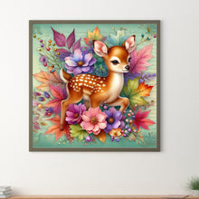 Load image into Gallery viewer, Diamond Painting - Full Round - Elk and maple leaf bouquet (30*30CM)