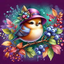 Load image into Gallery viewer, Diamond Painting - Full Round - Sparrow and blueberry red beans (30*30CM)
