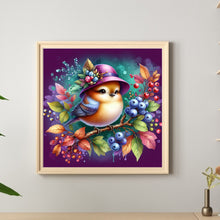 Load image into Gallery viewer, Diamond Painting - Full Round - Sparrow and blueberry red beans (30*30CM)