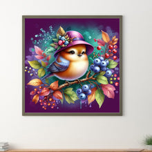 Load image into Gallery viewer, Diamond Painting - Full Round - Sparrow and blueberry red beans (30*30CM)