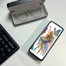 Load image into Gallery viewer, Butterfly Diamond Painting Eyeglasses Case Glasses Storage Case for Friends Gift