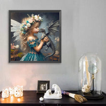 Load image into Gallery viewer, Diamond Painting - Full Square - Dragon and elf (30*30CM)