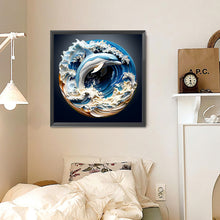 Load image into Gallery viewer, Diamond Painting - Full Round - Paper-carved dolphins (30*30CM)