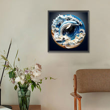 Load image into Gallery viewer, Diamond Painting - Full Round - Paper-carved dolphins (30*30CM)