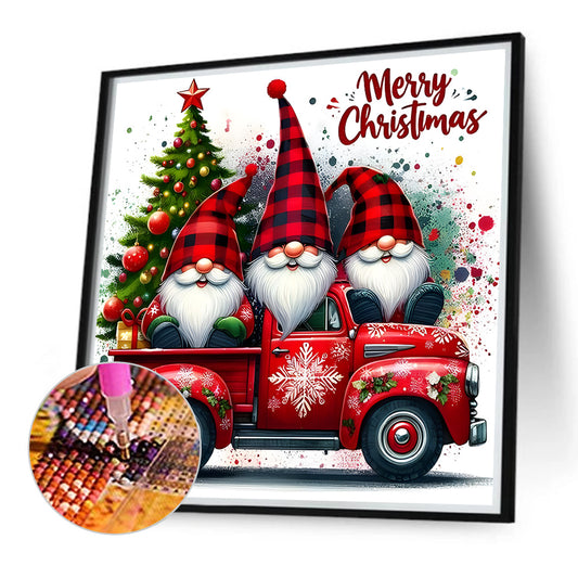 Diamond Painting - Full Round - Christmas gnomes (40*40CM)