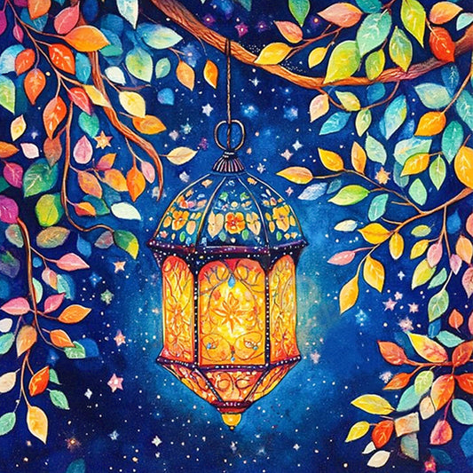 AB Diamond Painting - Full Round - Lights between branches (40*40CM)