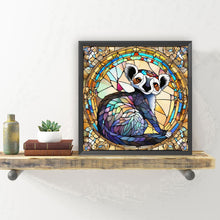 Load image into Gallery viewer, Diamond Painting - Full Round - Glass art - Ring-tailed lemur (30*30CM)