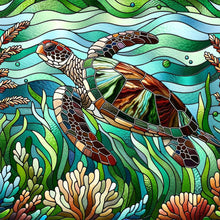 Load image into Gallery viewer, Diamond Painting - Full Round - Glass art - Turtle (30*30CM)