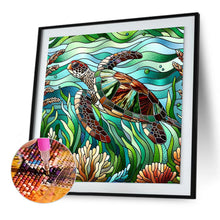 Load image into Gallery viewer, Diamond Painting - Full Round - Glass art - Turtle (30*30CM)