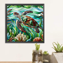Load image into Gallery viewer, Diamond Painting - Full Round - Glass art - Turtle (30*30CM)