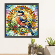 Load image into Gallery viewer, Diamond Painting - Full Round - Glass art - Bird (30*30CM)
