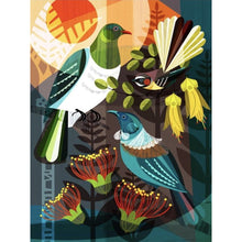 Load image into Gallery viewer, Diamond Painting - Full Round - Geometry pigeon sparrow (30*40CM)