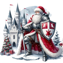 Load image into Gallery viewer, Diamond Painting - Full Round - Santa Claus and castle (30*30CM)