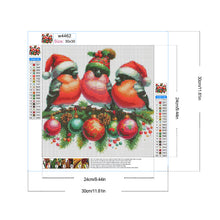 Load image into Gallery viewer, Diamond Painting - Full Round - Christmas birds (30*30CM)