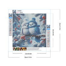 Load image into Gallery viewer, Diamond Painting - Full Round - Winter birds (30*30CM)