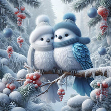 Load image into Gallery viewer, Diamond Painting - Full Round - Winter birds (30*30CM)