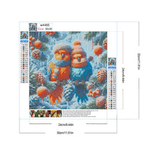 Load image into Gallery viewer, Diamond Painting - Full Round - Winter parrots (30*30CM)