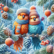 Load image into Gallery viewer, Diamond Painting - Full Round - Winter parrots (30*30CM)