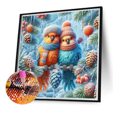 Load image into Gallery viewer, Diamond Painting - Full Round - Winter parrots (30*30CM)
