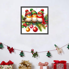Load image into Gallery viewer, Diamond Painting - Full Round - Christmas birds (30*30CM)