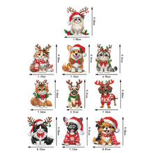 Load image into Gallery viewer, 10Pcs Acrylic Christmas Diamond Painting Christmas Tree Pendant for Xmas Trees