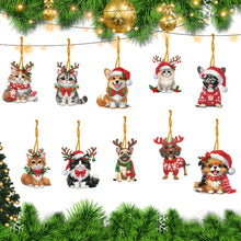 Load image into Gallery viewer, 10Pcs Acrylic Christmas Diamond Painting Christmas Tree Pendant for Xmas Trees