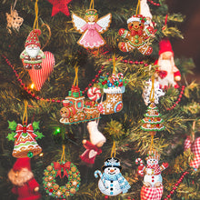 Load image into Gallery viewer, 10Pcs Acrylic Christmas Diamond Painting Christmas Tree Pendant for Xmas Trees